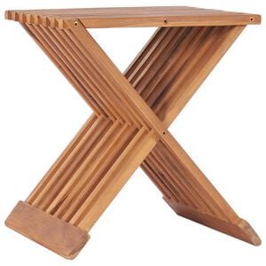 vidaXL Hopf&auml;llbar pall 40x32x45 cm massiv teak