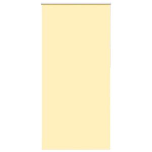 vidaXL Rullgardin m&ouml;rkl&auml;ggningsgul 115x210 cm tyg bredd 110,7 cm