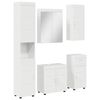 vidaXL Badrumsm&ouml;belset TULUM 5 st H&ouml;gblanka vita 60 x 34 x 63 cm