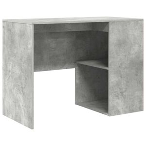 vidaXL Skrivbord Betonggr&aring; Konstruerat tr&auml; 102 x 50 x 75 cm