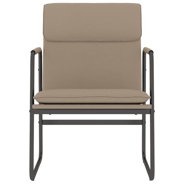 vidaXL Loungestol cappuccino 55x64x80 cm konstläder