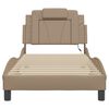 vidaXL Bed Frame "Viana" with LED without Mattress Cappuccino 90x200 cm