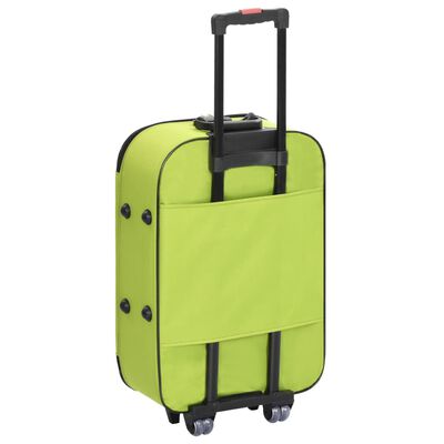 vidaXL Mjuka resväskor 3 st grön oxfordtyg