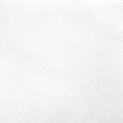 vidaXL Sängram med huvudgavel vit och svart 100x200 cm konstläder