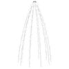 vidaXL Ljusn&auml;t f&ouml;r julgran 250 lysdioder kallvit 250 cm
