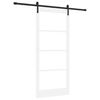 vidaXL Skjutd&ouml;rr ORKDAL Vit och svart 93 x 211 cm
