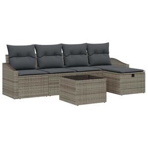 vidaXL Soffset med kudde 5 pcs konstrotting