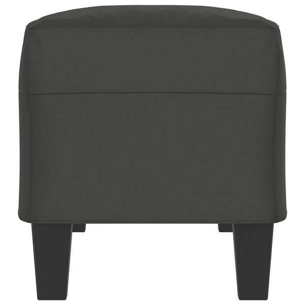 vidaXL B&auml;nk M&ouml;rkgr&aring; 100x35x41 cm mikrofibertyg