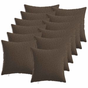 vidaXL Kudd&ouml;verdrag 12 st HEERLEN Taupe 45 x 45 cm Tyg