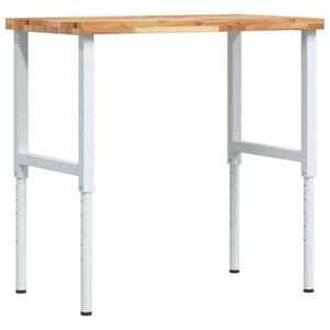 vidaXL Arbetsb&auml;nk 100x60x(73-99,5) cm massiv akacia rektangul&auml;r
