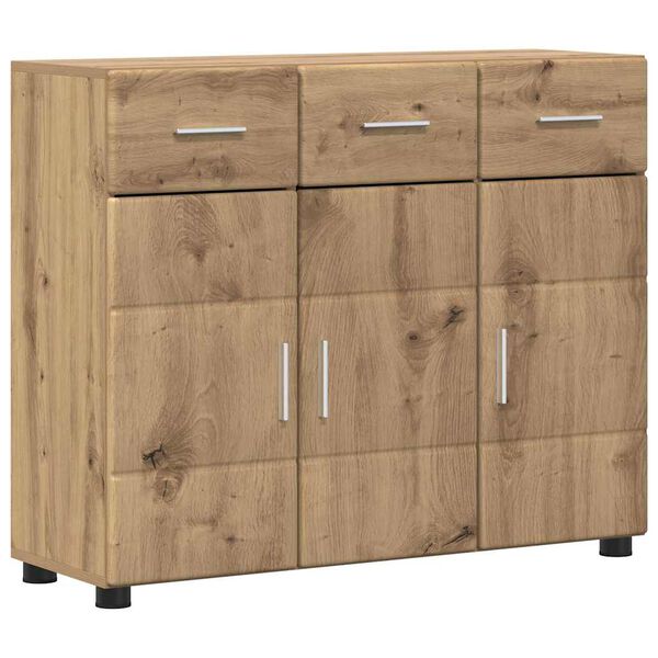 vidaXL Sideboard Artisan Ek 88,5 x 30,5 x 73 cm Konstruerat tr&auml;