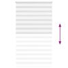 vidaXL Rullgardin zebra vit 135x230 cm tyg bredd 130,9 cm polyester