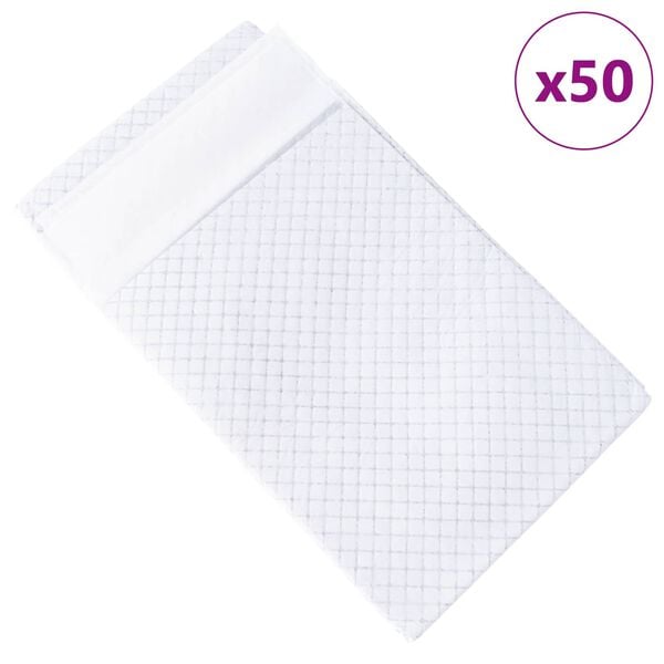 vidaXL Träningspad för djur Enfärgad 50 pcs 120 x 80 cm