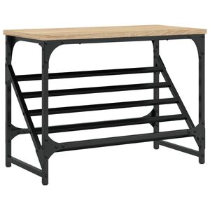 vidaXL Skohylla sonoma-ek 60x30x45 cm konstruerat tr&auml;