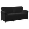 vidaXL 3-Sits soffa Svart 198 x 83 x 95 cm Sammet