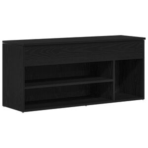 vidaXL Skob&auml;nk svart ek 102x30,5x45 cm konstruerat tr&auml;