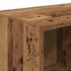 vidaXL Skohylla stapelbar åldrat trä 89,5x30x40 cm