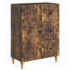 vidaXL Sideboard med l&aring;da R&ouml;kt ek 66 x 34,5 x 90 cm Konstruerat tr&auml;
