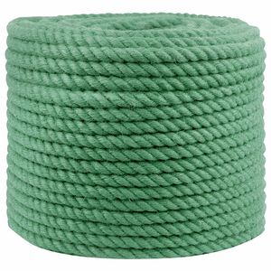 vidaXL Juterep 10 mm Gr&ouml;n 100% Tossa jute