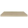 vidaXL Svävande vägghyllor 4 st ek 60x23,5x3,8 cm MDF