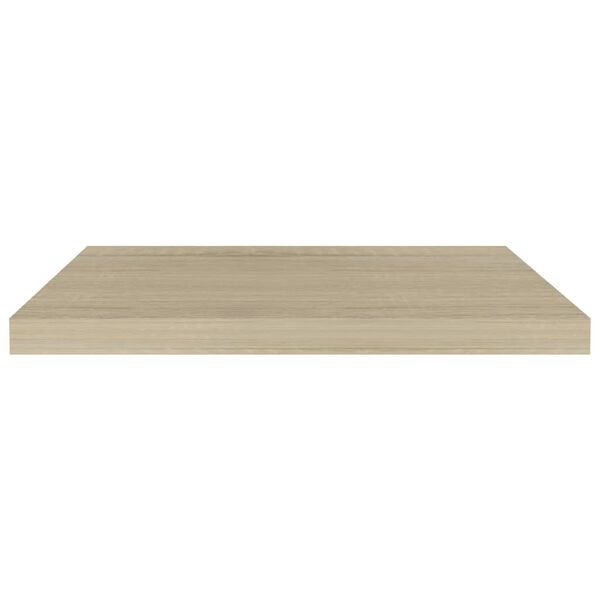 vidaXL Svävande vägghyllor 4 st ek 60x23,5x3,8 cm MDF