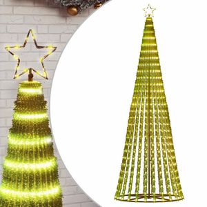 vidaXL LED julgran 475 LEDs varmvit 247 cm