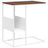 vidaXL Sidobord vit 55x36x59,5 cm konstruerat tr&auml;
