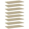 vidaXL Hyllplan 8 st sonoma-ek 60x30x1,5 cm konstruerat tr&auml;