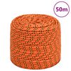 vidaXL B&aring;tlina orange 6 mm 50 m polypropylen