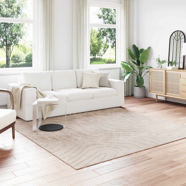 vidaXL Omr&aring;desmattor Fyrkantig PALMERAS Beige 240 x 240 cm Polyester