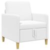 vidaXL Soffa med f&ouml;rvaring Vit 72 x 78 x 87 cm Polyester