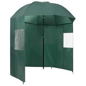 vidaXL Parasoll f&ouml;r fiske gr&ouml;n 220x185 cm