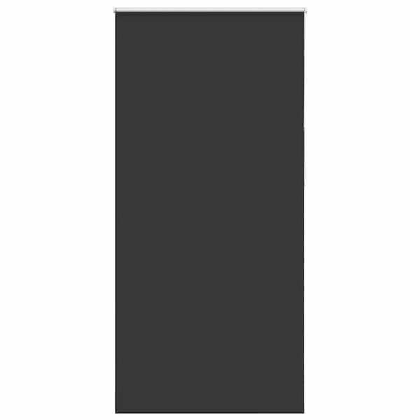 vidaXL Rullgardin mörkläggning svart 115x210 cm tyg bredd 110,7 cm