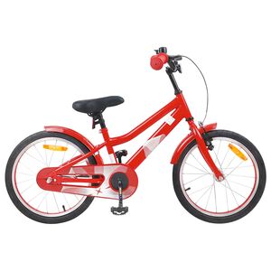 vidaXL Barncykel 18 Tum f&ouml;r 5-7 &aring;r gamla R&ouml;d