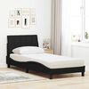 vidaXL Bed with Mattress "Hanko" Black 90x190 cm Fabric