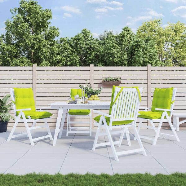 vidaXL Stolsdynor l&aring;g 4 st ljusgr&ouml;n oxfordtyg