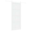 vidaXL Skjutd&ouml;rr ORKDAL 93 x 232 cm Konstruerat tr&auml; Vit
