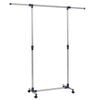 vidaXL Justerbar kl&auml;dh&auml;ngare rostfritt st&aring;l 165x44x150 cm silver