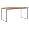 vidaXL Tr&auml;dg&aring;rdsbord Gr&aring; 160 x 80 x 75 cm Massivt Akaciatr&auml;