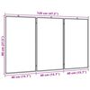 vidaXL Magnetisk whiteboard hopf&auml;llbar 120x80x1,7 cm aluminium