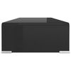 vidaXL TV-bord glas svart 70x30x13 cm