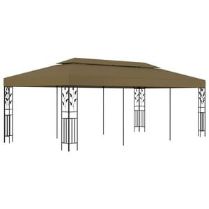 vidaXL Paviljong 6x3 m taupe 180 g/m&sup2;