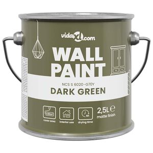 vidaXL V&auml;ggf&auml;rg Gr&ouml;n 2,5 L V&auml;ggprint