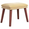 vidaXL Fotpall gr&auml;ddvit 45x29,5x35 cm sammet