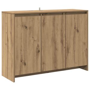 vidaXL Sk&auml;nk artisan ek 102x33x75 cm konstruerat tr&auml;