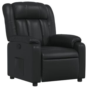 vidaXL Reclinerf&aring;t&ouml;lj svart konstl&auml;der