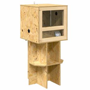 vidaXL Terrarium Brun 40 x 40 x 90 cm OSB
