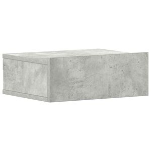 vidaXL Sv&auml;vande s&auml;ngbord betonggr&aring; 40x30x15 cm konstruerat tr&auml;