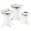 vidaXL Kaffeebord 3 pcs Vit