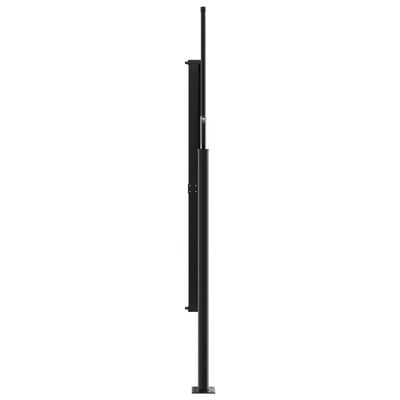 vidaXL Infällbar sidomarkis 180x600 cm svart